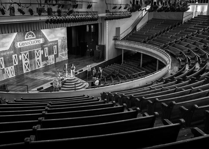 Nashville Greeting Card featuring the photograph Ryman Stage by Glenn DiPaola