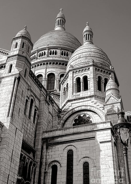 Montmartre Greeting Card featuring the photograph Sacre Coeur Architecture by Olivier Le Queinec
