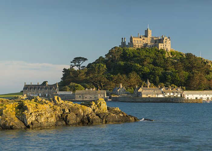 Saint Greeting Card featuring the photograph Saint Michaels Mount Pano by Brian Jannsen