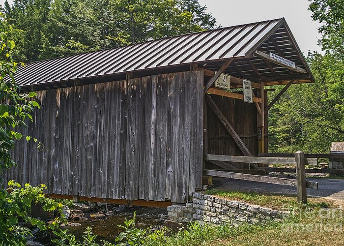 19th Greeting Card featuring the photograph Salisbury Center Covered Bridge by Sue Smith