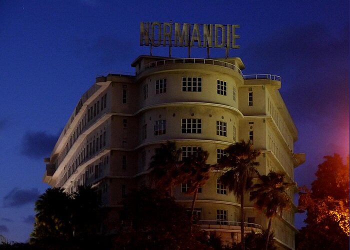 Richard Reeve Greeting Card featuring the photograph San Juan - Normandie Hotel by Richard Reeve