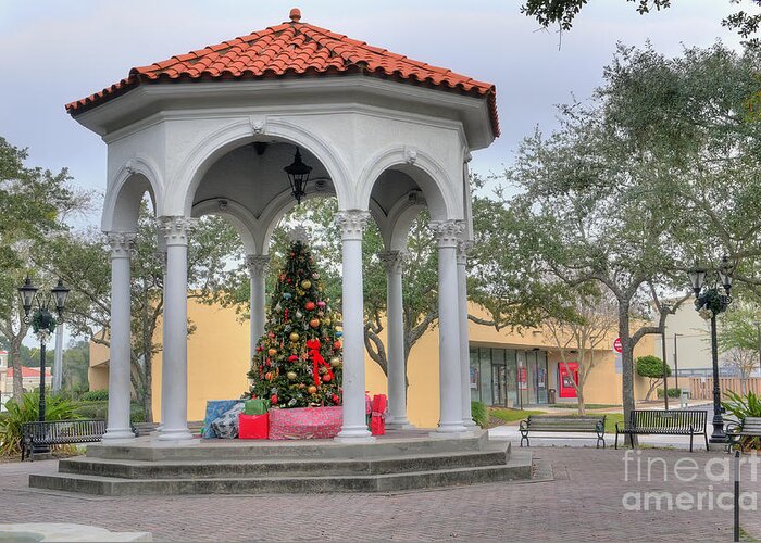 Jacksonville Greeting Card featuring the photograph San Marco Gazebo by Ules Barnwell