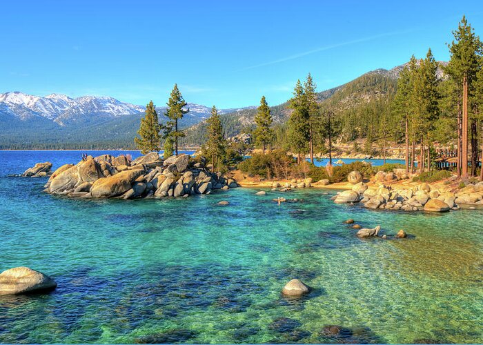Tranquility Greeting Card featuring the photograph Sand Harbor State Park, Lake Tahoe by Www.35mmnegative.com
