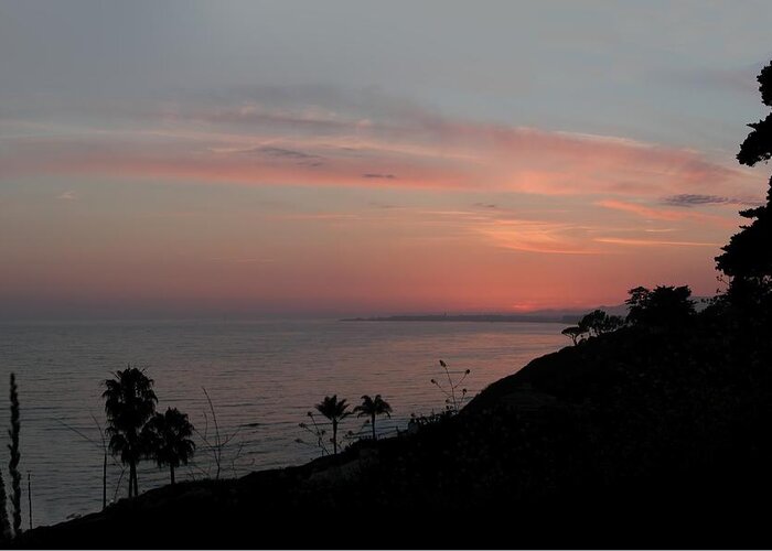 Sunset Greeting Card featuring the photograph Santa Barbara Sunset by Steve Ondrus