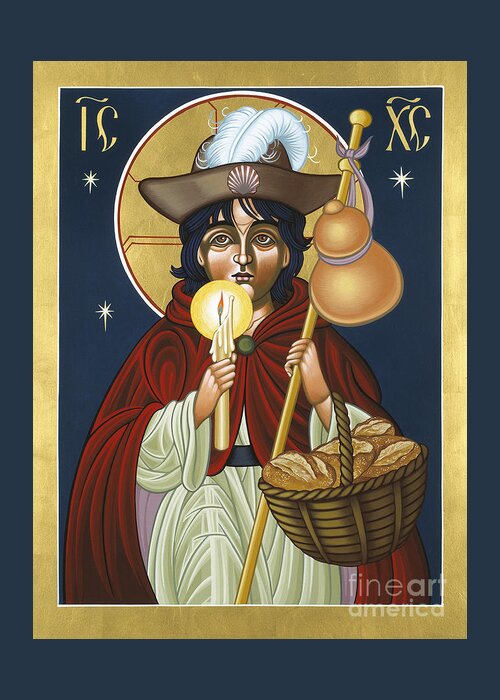Icon Greeting Card featuring the painting Santo Nino de Atocha 133 by William Hart McNichols