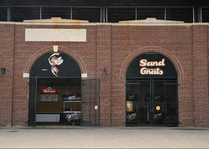 Baseball Greeting Card featuring the photograph Savannah Sand Gnats at Grayson Stadium by Bradford Martin