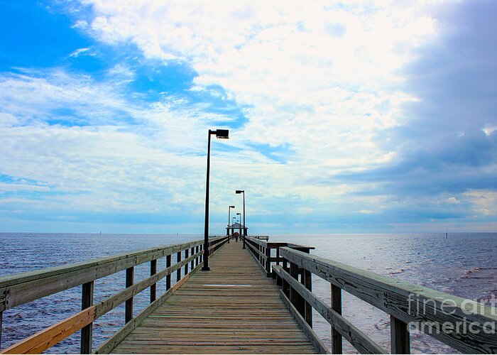 Biloxi Greeting Card featuring the photograph Scenic Pier by Tammy Chesney