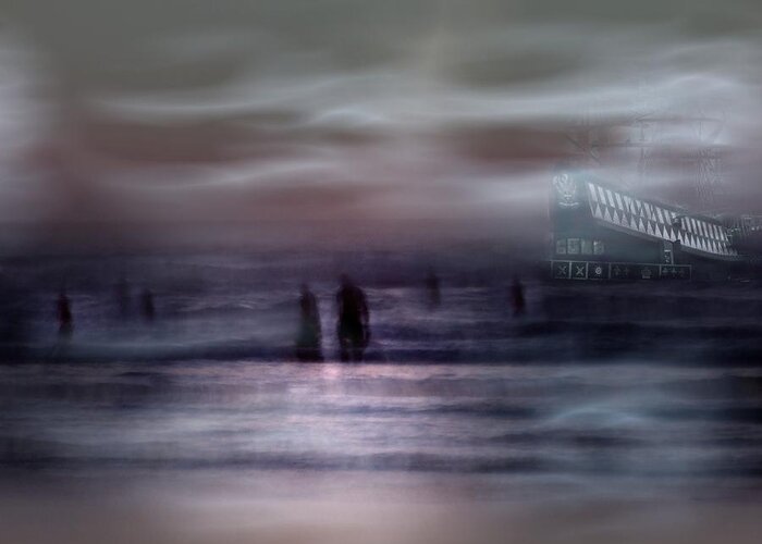 Sea Ghosts Greeting Card featuring the photograph Sea Ghosts by Vanessa Shakesheff