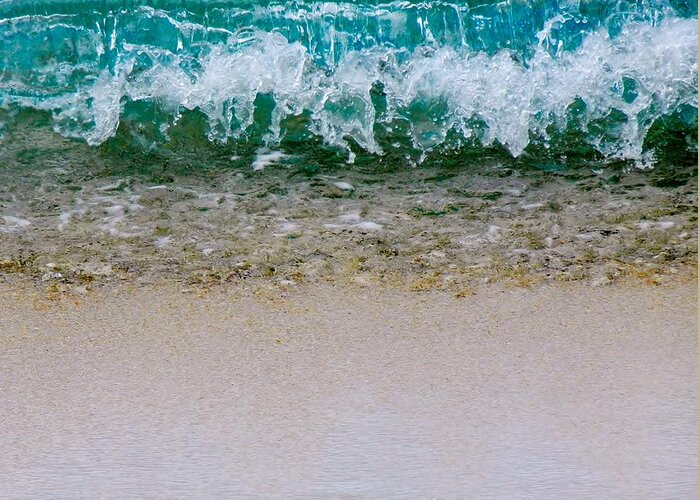 Wave Greeting Card featuring the photograph Sea Shore Colors by Debra Martz