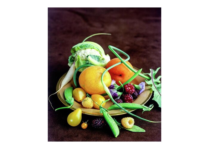 Fruits Greeting Card featuring the photograph Seasonal Fruit And Vegetables by Romulo Yanes