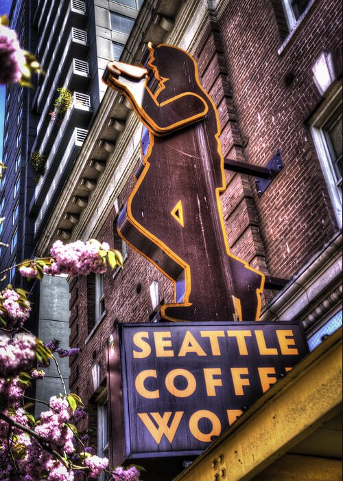 Seattle Greeting Card featuring the photograph Seattle Coffee Works by Spencer McDonald