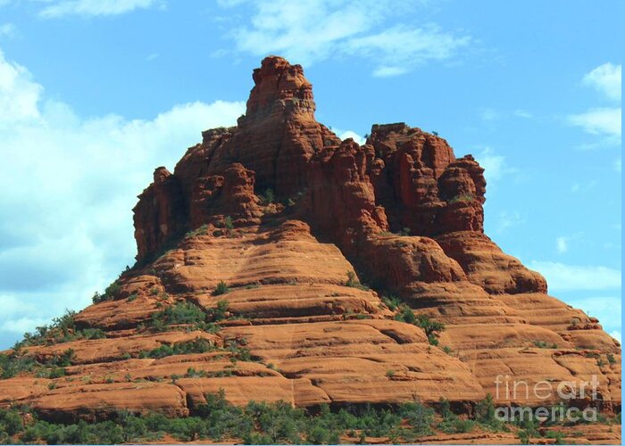 Sedona Greeting Card featuring the photograph Sedona's Red Rock by French Toast