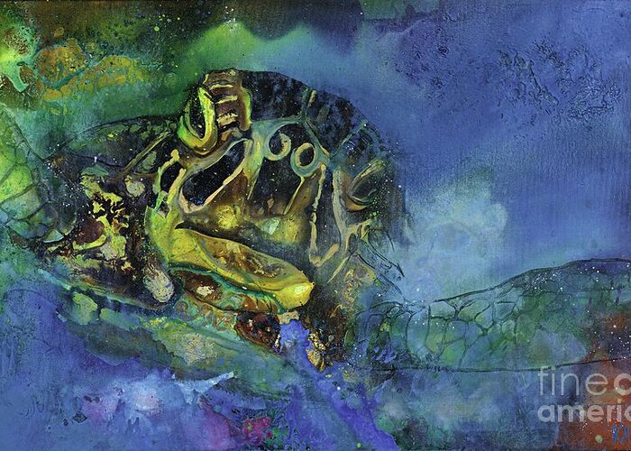 Kasha Ritter Greeting Card featuring the painting See. Turtle. by Kasha Ritter