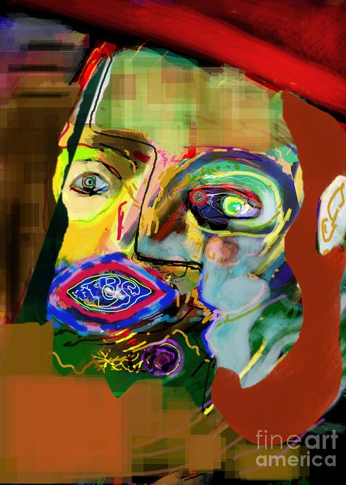 Torah Greeting Card featuring the digital art This One Acquired Wisdom 16 by David Baruch Wolk