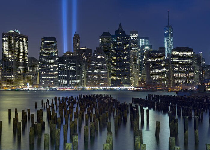 City Photographs Greeting Card featuring the photograph September 11 by Rick Berk