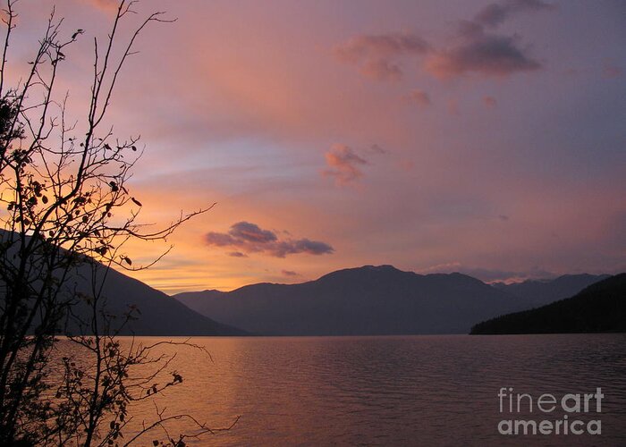 Kootenay Greeting Card featuring the photograph Serenity by Leone Lund