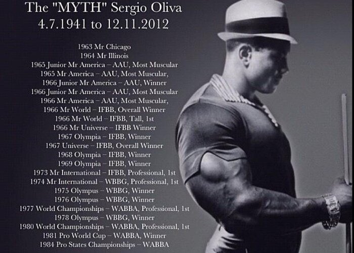 Mrolympia Greeting Card featuring the photograph Sergio Oliva the MYTH by Nigel Williams