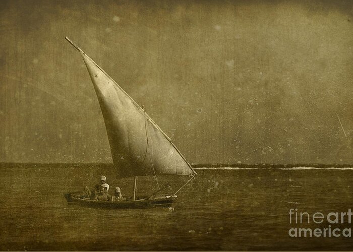 Festblues Greeting Card featuring the photograph Seven Seas... by Nina Stavlund