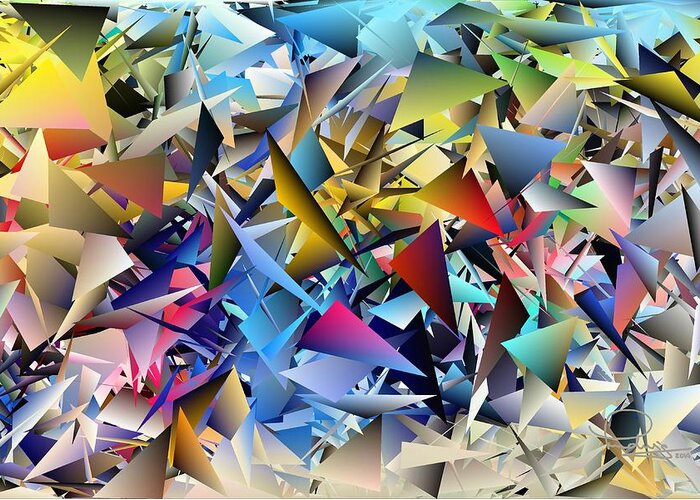Abstract Greeting Card featuring the photograph Shards 2 by Ludwig Keck