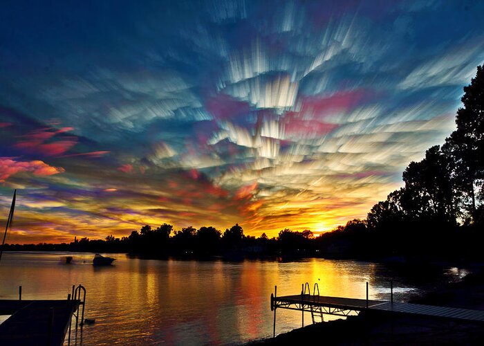 Landscape Greeting Card featuring the photograph Shattered Rainbow by Matt Molloy
