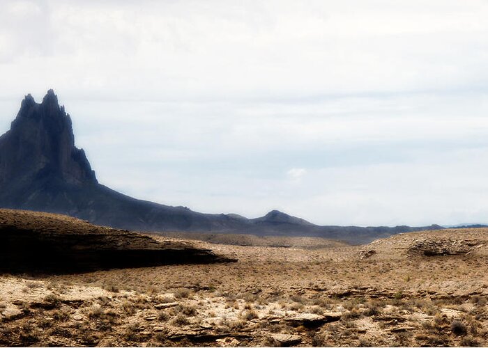 Shiprock Greeting Card featuring the photograph Shiprock II by Terry Eve Tanner