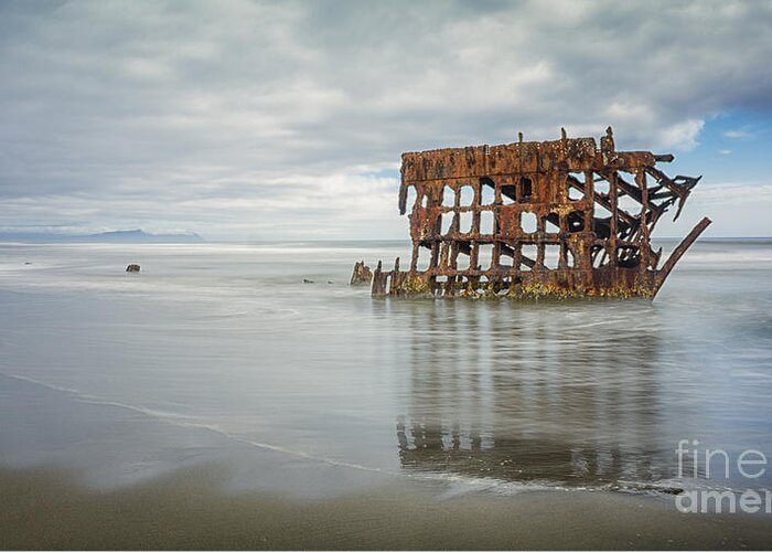 Shipwreck Greeting Card featuring the photograph Shipwreck by Carrie Cole
