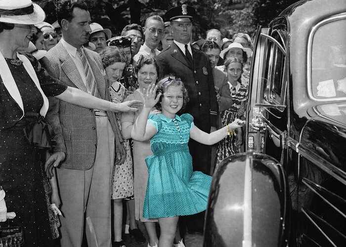 Shirley Temple Greeting Card featuring the photograph Shirley Temple by Andrew Fare