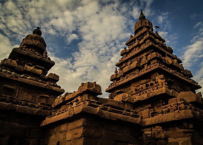 Tranquility Greeting Card featuring the photograph Shore Temple, Mahabalipuram by Image By Rajan Raju