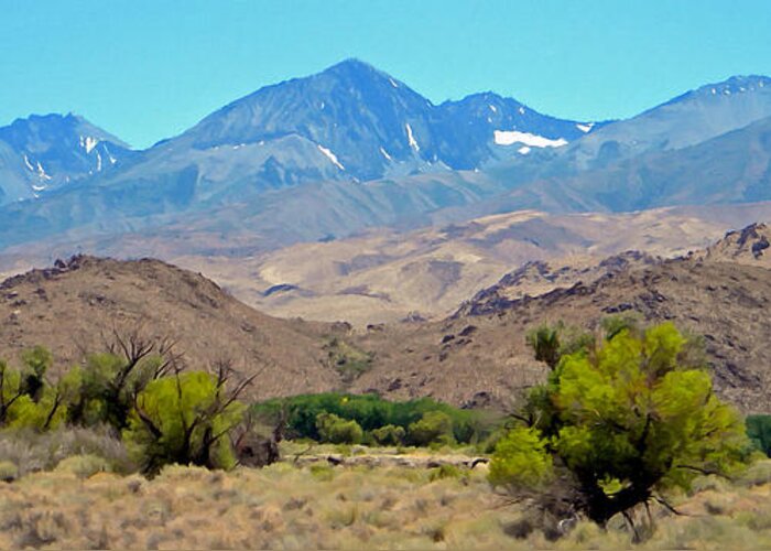 Sierra Greeting Card featuring the photograph Sierra Nevada Peaks by Frank Wilson