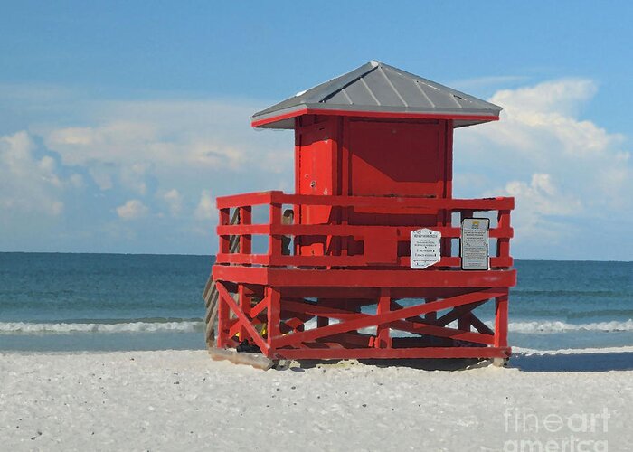 Florida Greeting Card featuring the photograph Siesta Key Beach 3 by Robert Suggs