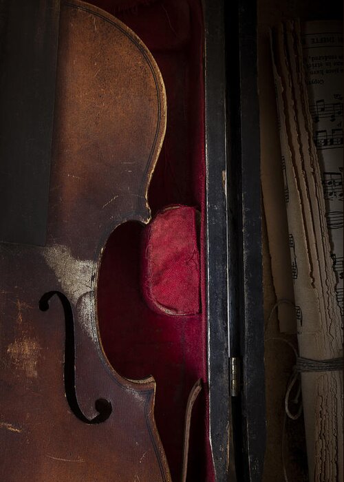 Violin Greeting Card featuring the photograph Silent Sonata by Amy Weiss