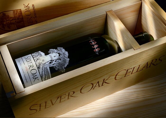 Wine Greeting Card featuring the photograph Silver Oak by Jon Neidert