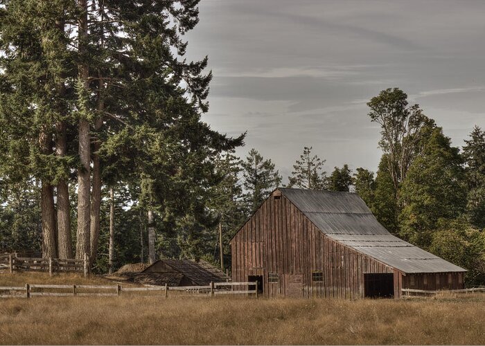 Barn Greeting Card featuring the photograph Simpler Times 2 by Randy Hall