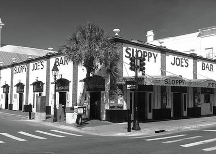 Photography Greeting Card featuring the photograph Sloppy Joes Bar Key West Fl by Panoramic Images