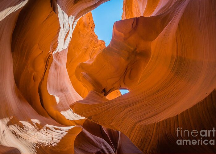 Slot Canyon Greeting Card featuring the photograph Slot Canyon by Michael Ver Sprill