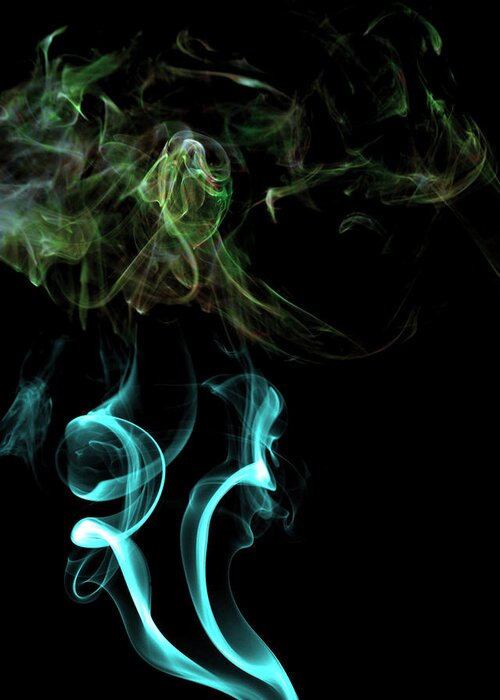 Smoke Greeting Card featuring the photograph Smoke PhotoArt2 by Cecil Fuselier