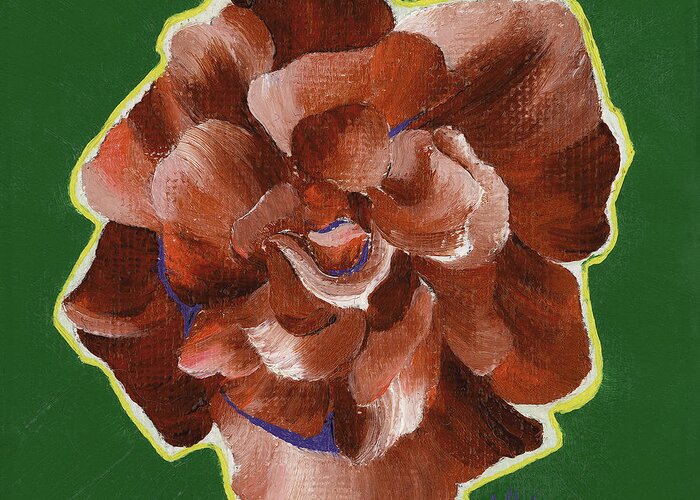 Rose Greeting Card featuring the painting Solo by Kerri Meehan