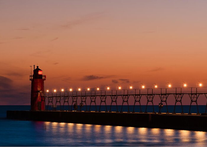 Architecture Greeting Card featuring the photograph South Haven Reflection by Sebastian Musial