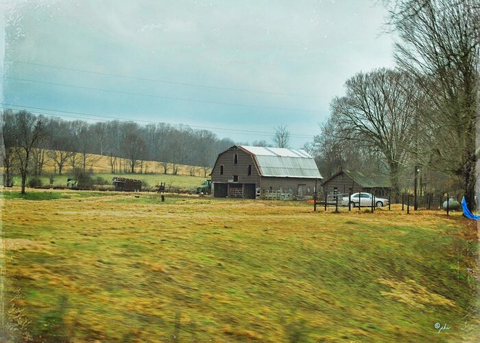 Wright Fine Art Greeting Card featuring the photograph Southern Farm by Paulette B Wright