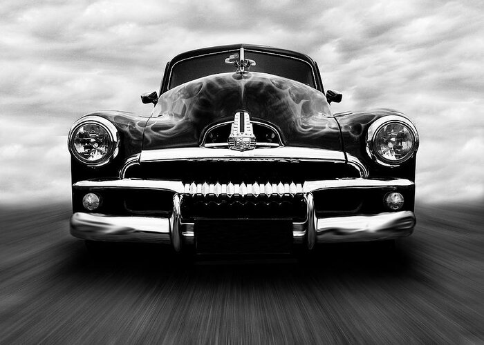 Speed Greeting Card featuring the photograph Speeding FJ Holden by Keith Hawley