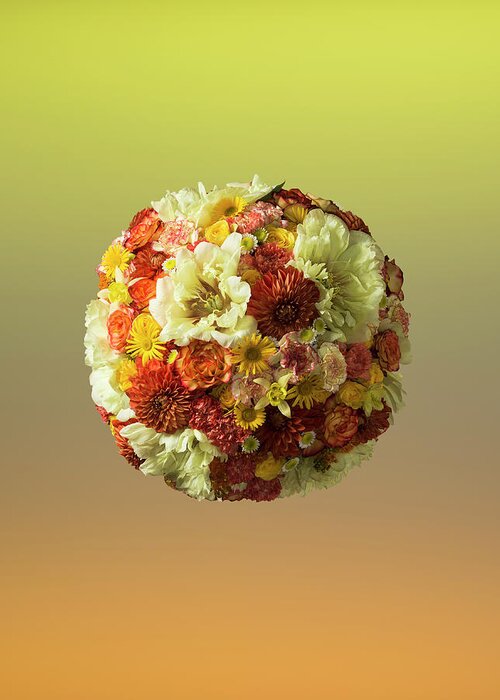 Tranquility Greeting Card featuring the photograph Sphere Shaped Floral Arrangement by Jonathan Knowles
