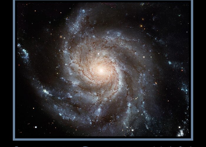 Spiral Galaxy Greeting Card featuring the photograph Spiral Galaxy M101 by Adam Mateo Fierro