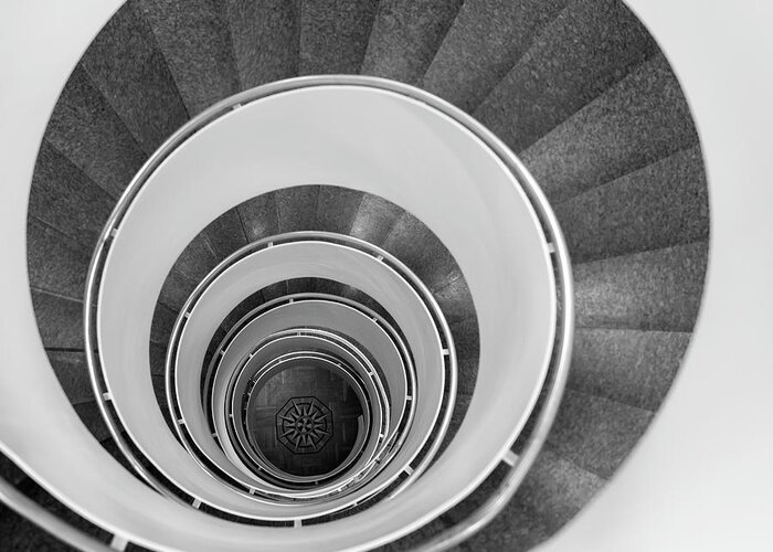Curve Greeting Card featuring the photograph Spiral Staircase by Martin Wahlborg