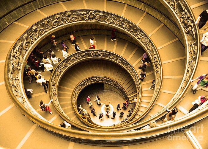 Vatican Museum Greeting Card featuring the photograph Spiral Staircase by Stefano Senise