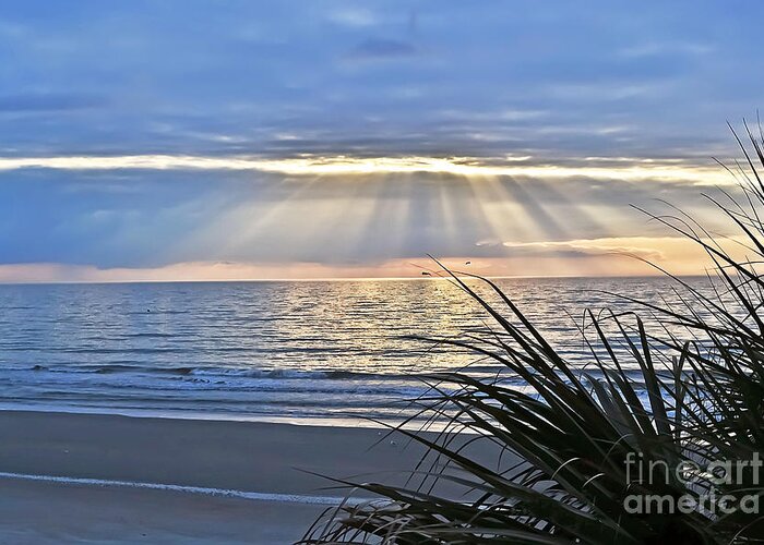 Folly Beach Greeting Card featuring the photograph Light of The Way by Elvis Vaughn