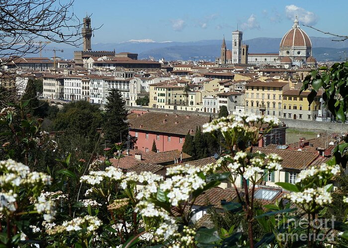 Travel Greeting Card featuring the photograph Spring in Florence by Anna and Sergey