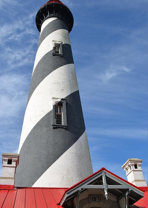St. Augustine Lighthouse Greeting Card featuring the photograph St. Augustine Lighthouse by Richard Bryce and Family