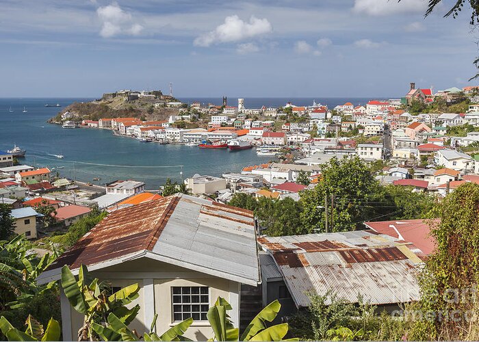 Grenada Greeting Card featuring the photograph St. George by Scott Kerrigan