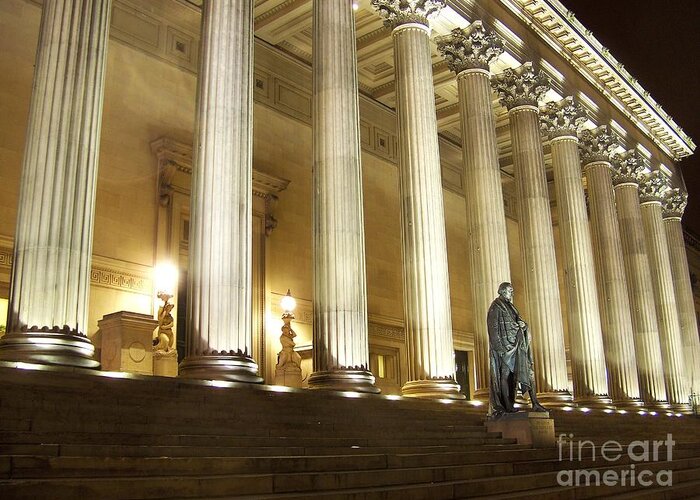 St Greeting Card featuring the photograph St. Georges Hall Liverpool UK by Steve Kearns