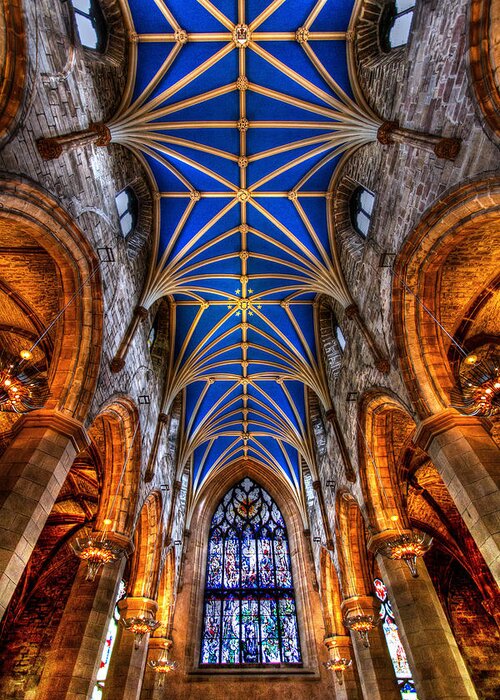 Edinburgh Greeting Card featuring the photograph St Giles Cathedral Edinburgh by Jenny Setchell